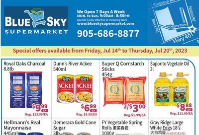 Blue Sky Supermarket (Pickering) Flyer July 14 to 20