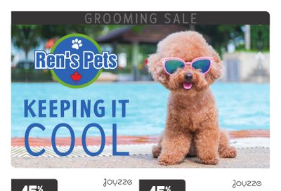 Ren's Pets Grooming Sale Flyer July 17 to 30