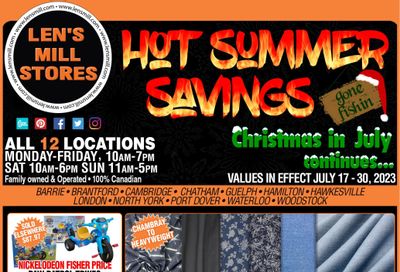 Len's Mill Stores Flyer July 17 to 30