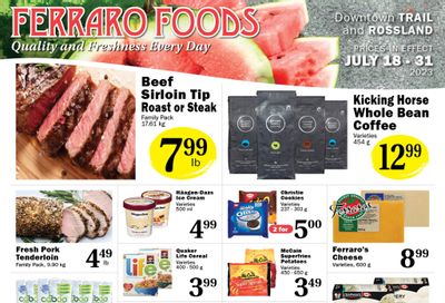 Ferraro Foods Flyer July 18 to 31