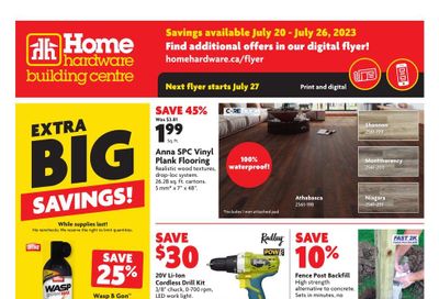 Home Hardware Building Centre (ON) Flyer July 20 to 26