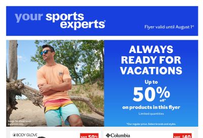 Sports Experts Flyer July 19 to August 1
