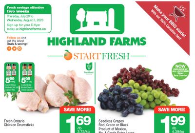 Highland Farms Flyer July 20 to August 2