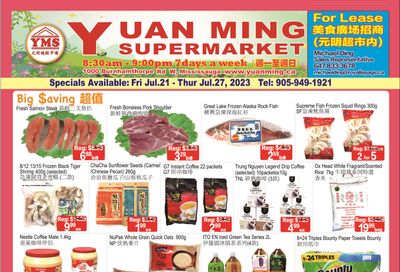 Yuan Ming Supermarket Flyer July 21 to 27