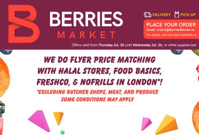 Berries Market Flyer July 20 to 26
