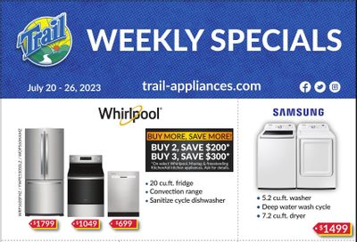 Trail Appliances (AB & SK) Flyer July 20 to 26