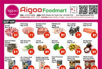 Aigoo Foodmart Flyer July 21 to 27
