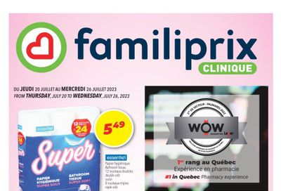Familiprix Clinique Flyer July 20 to 26