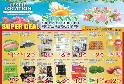 Sunny Supermarket (Leslie) Flyer July 21 to 27