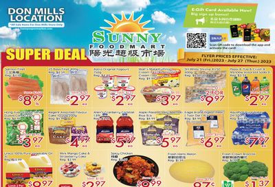 Sunny Foodmart (Don Mills) Flyer July 21 to 27