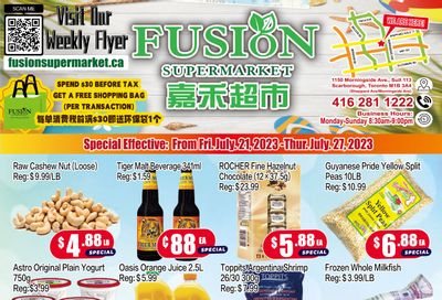 Fusion Supermarket Flyer July 21 to 27