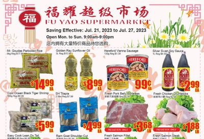 Fu Yao Supermarket Flyer July 21 to 27