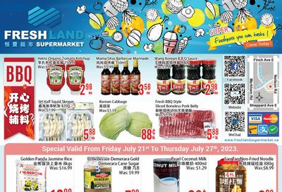 FreshLand Supermarket Flyer July 21 to 27