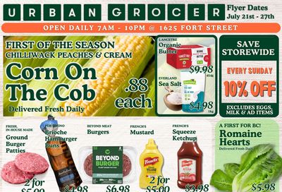 Urban Grocer Flyer July 21 to 27