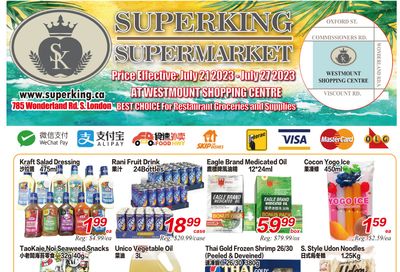 Superking Supermarket (London) Flyer July 21 to 27