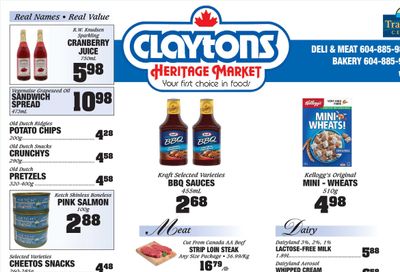 Claytons Heritage Market Flyer July 21 to 27