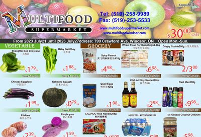 MultiFood Supermarket Flyer July 21 to 27