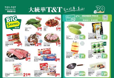 T&T Supermarket (Ottawa) Flyer July 21 to 27