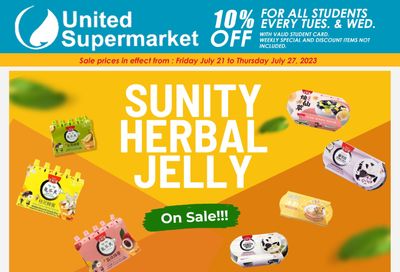 United Supermarket Flyer July 21 to 27