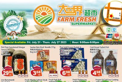 Farm Fresh Supermarket Flyer July 21 to 27