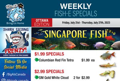 Big Al's (Ottawa East) Weekly Specials July 21 to 27