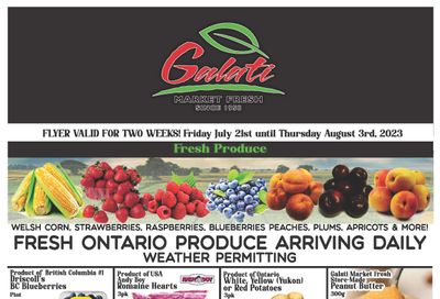 Galati Market Fresh Flyer July 21 to August 3