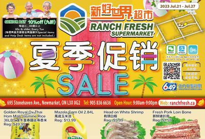 Ranch Fresh Supermarket Flyer July 21 to 27