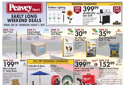 Peavey Mart Flyer July 28 to August 2