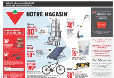 Canadian Tire (QC) Flyer July 27 to August 2