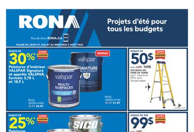 Rona (QC) Flyer July 27 to August 2