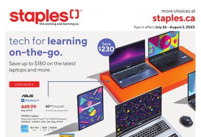 Staples Flyer July 26 to August 1