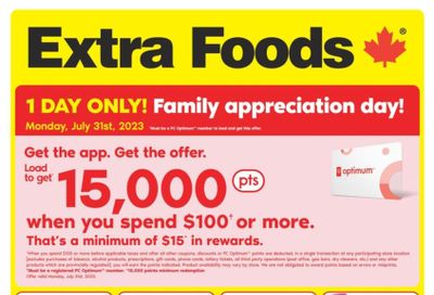 Extra Foods Flyer July 27 to August 2