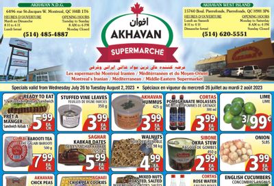 Akhavan Supermarche Flyer July 26 to August 1