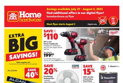 Home Hardware (Atlantic) Flyer July 27 to August 2