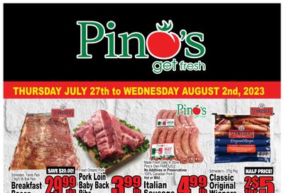Pino's Flyer July 27 to August 2