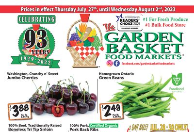 The Garden Basket Flyer July 27 to August 2