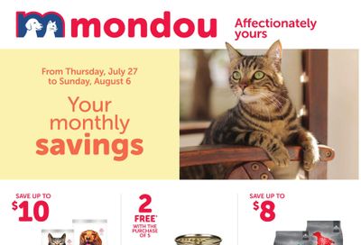 Mondou Flyer July 27 to August 6