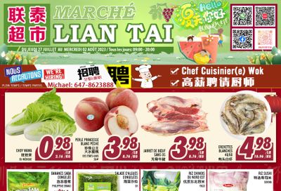 Marche Lian Tai Flyer July 27 to August 2