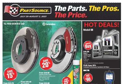 PartSource Flyer July 28 to August 2