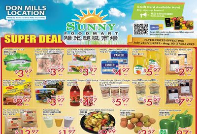 Sunny Foodmart (Don Mills) Flyer July 28 to August 3