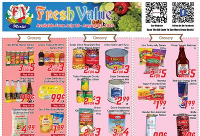 Fresh Value Flyer July 28 to August 3