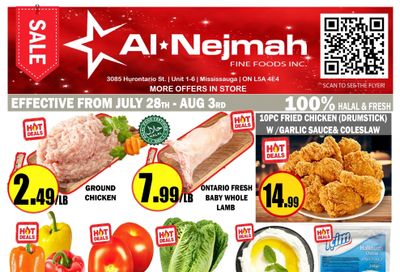 Alnejmah Fine Foods Inc. Flyer July 28 to August 3