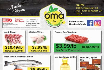 Oma Fresh Foods Flyer July 28 to August 3