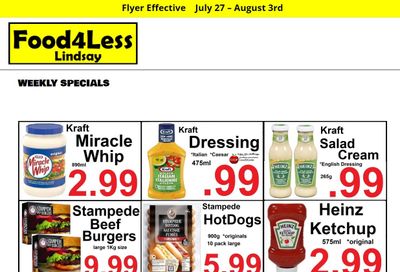 Food 4 Less (Lindsay) Flyer July 28 to August 3