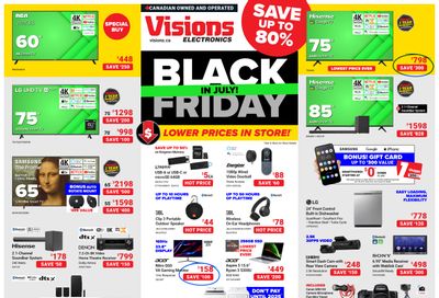 Visions Electronics Flyer July 28 to August 3