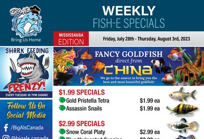 Big Al's (Mississauga) Weekly Specials July 28 to August 3