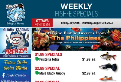 Big Al's (Ottawa East) Weekly Specials July 28 to August 3