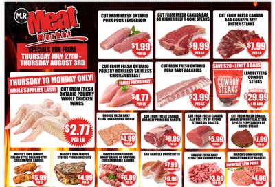 M.R. Meat Market Flyer July 27 to August 3
