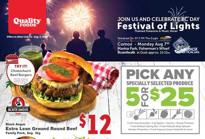 Quality Foods Flyer July 31 to August 6
