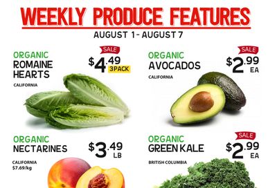 Pomme Natural Market Weekly Produce Flyer August 1 to 7
